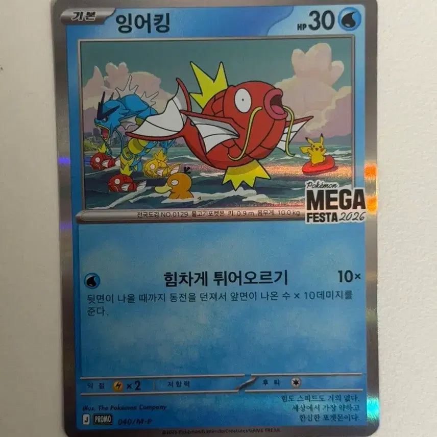 [BUNJANG] Pokemon Magikarp Starry Paradise Card / 포켓몬스터 별빛낙원 잉어킹 카드