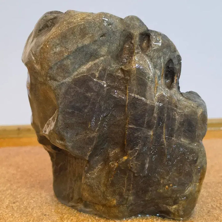 [BUNJANG] Namhangang Ash-Gray Stone Decorative Water Basin Stone / 26090208 변화가 좋은 남한강 잿빛청석 변화석 수반석 수석 팝니다