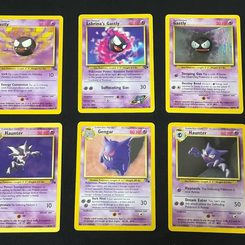 [BUNJANG] Pokemon TCG 1990s Old Back (1st Edition) Phantom Evolution Set - North American Edition (Includes Ultra Rare Phantom) / 포켓몬카드 1990년대 올드백(초판) 팬텀 진화세트 북미판 (극희소 팬텀 포함)