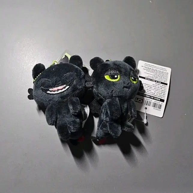 [BUNJANG] How to Train Your Dragon Toothless Plush Keychain Bundle Set / [인형키링] 드래곤 길들이기 - 투슬리스 2종 일괄