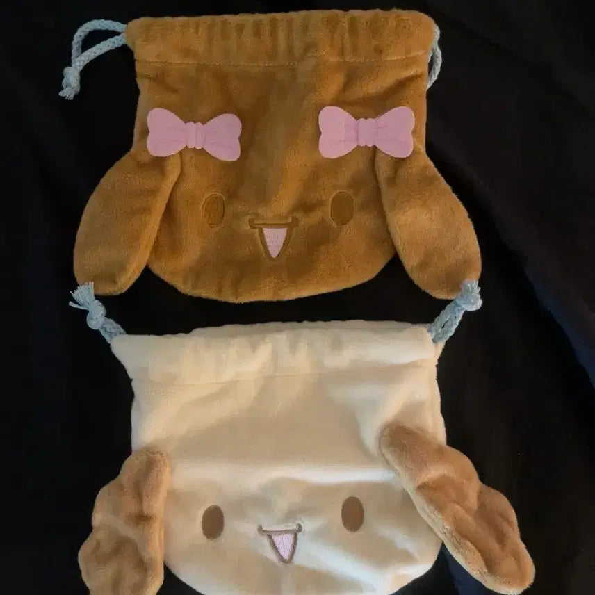 [BUNJANG] Sanrio Cinnamoroll Pouch Set (Mocha, Chiffon) / 산리오 시나모롤 파우치 2개 세트 (모카 쉬폰)