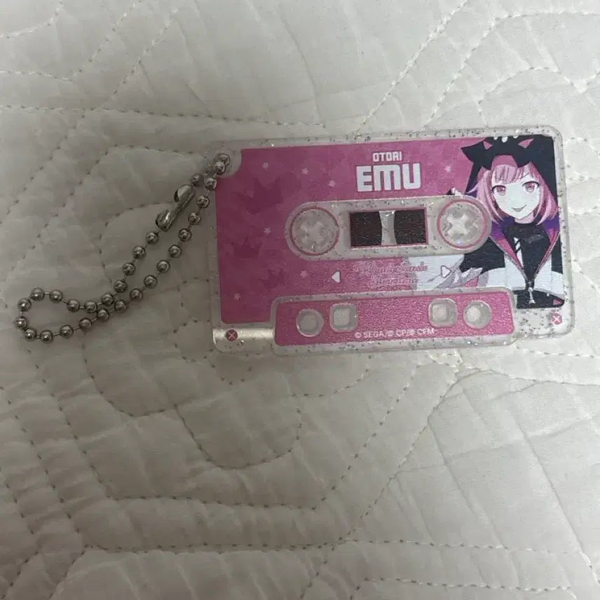 [BUNJANG] Project Sekai Otori Emu Cassette Tape Keychain / 프로젝트 세카이 오오토리 에무 팝업 카세트테이프 키링