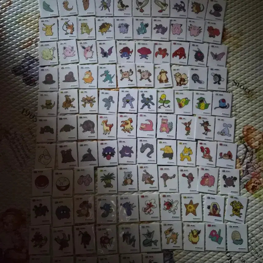 [BUNJANG] Pokemon Bread Stickers Gen 1 (116 Types, Triple Digit) / 포켓몬 띠부씰 1세대 세자리씰 116종 일괄판매합니다