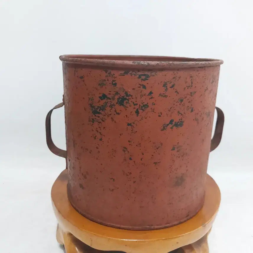 [BUNJANG] Vintage Tin "Mal-tong" Grain Measure - Prop Use / 옛날 양철 말통. 됫박  -소품용. 근대사. 만물당