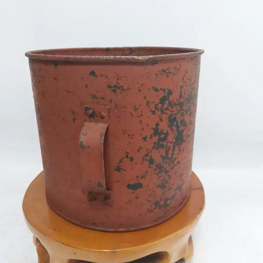 [BUNJANG] Vintage Tin "Mal-tong" Grain Measure - Prop Use / 옛날 양철 말통. 됫박  -소품용. 근대사. 만물당