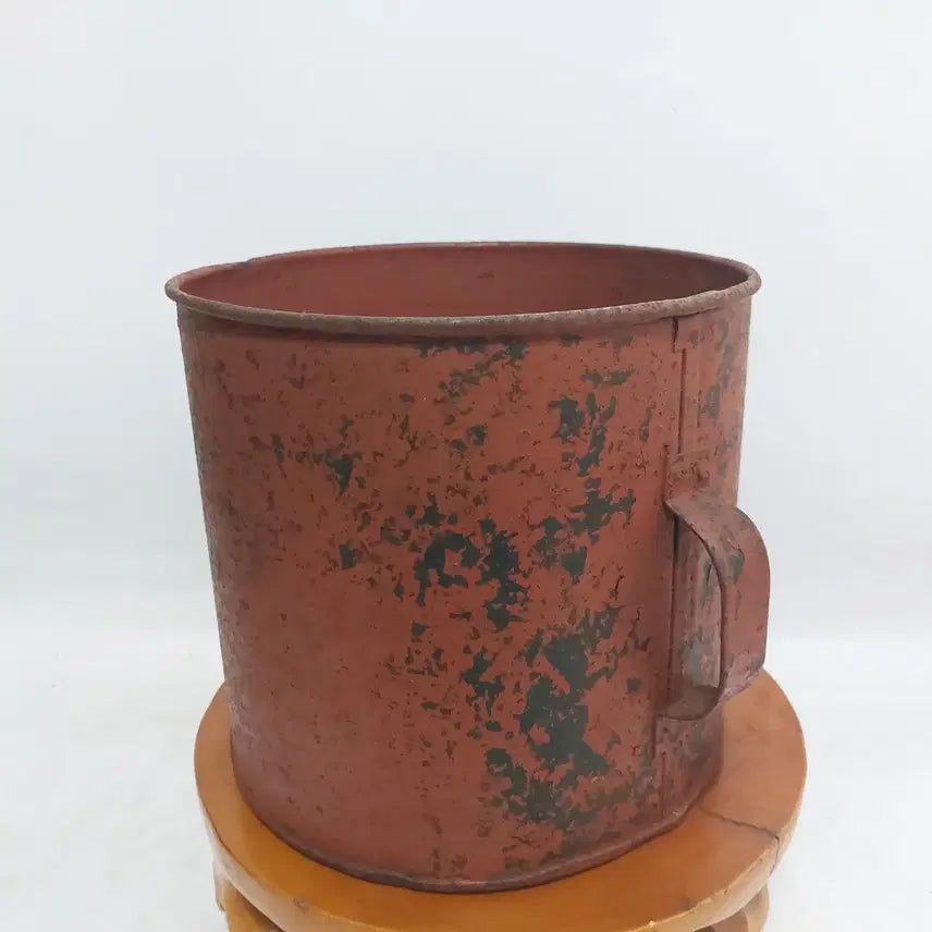[BUNJANG] Vintage Tin "Mal-tong" Grain Measure - Prop Use / 옛날 양철 말통. 됫박  -소품용. 근대사. 만물당