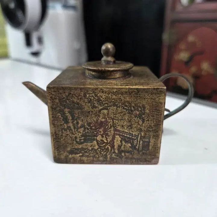 [BUNJANG] Vintage Brass Inkstone Teapot / 동 연적 주전자