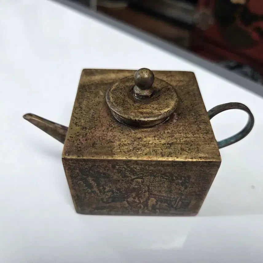 [BUNJANG] Vintage Brass Inkstone Teapot / 동 연적 주전자