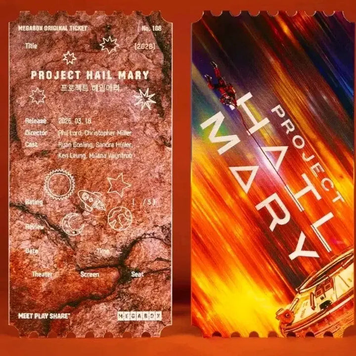 [BUNJANG] Project Hail Mary Original Ticket Loki Megabox Special POB / 프로젝트 헤일메리 일반ver. 오리지널 티켓 로키 메가박스 특전 오티