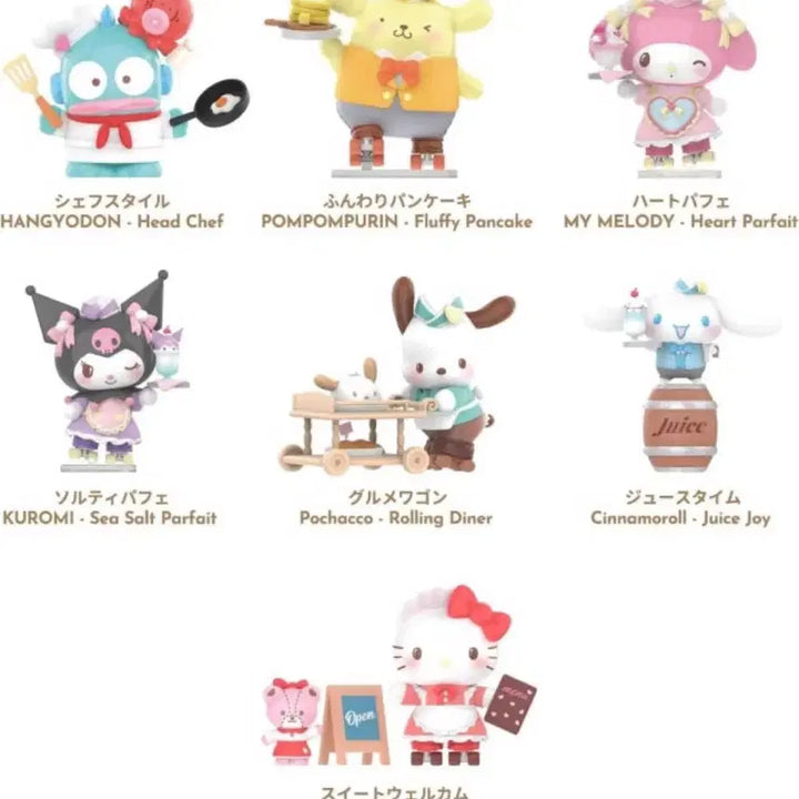 [BUNJANG] TOPTOY Sanrio Roller Skating Restaurant Figure Blind Box (Cinnamoroll Confirmed) / 탑토이 산리오 롤러스케이트 레스토랑 피규어 블라인드 박스 (시나모롤 확정)