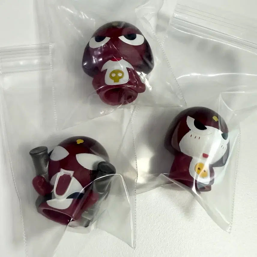 [BUNJANG] Keroro Gunsou Giroro Finger Puppet Figure Set (3 Types) / 고전케로로 기로로 손가락인형 피규어 3종 세트