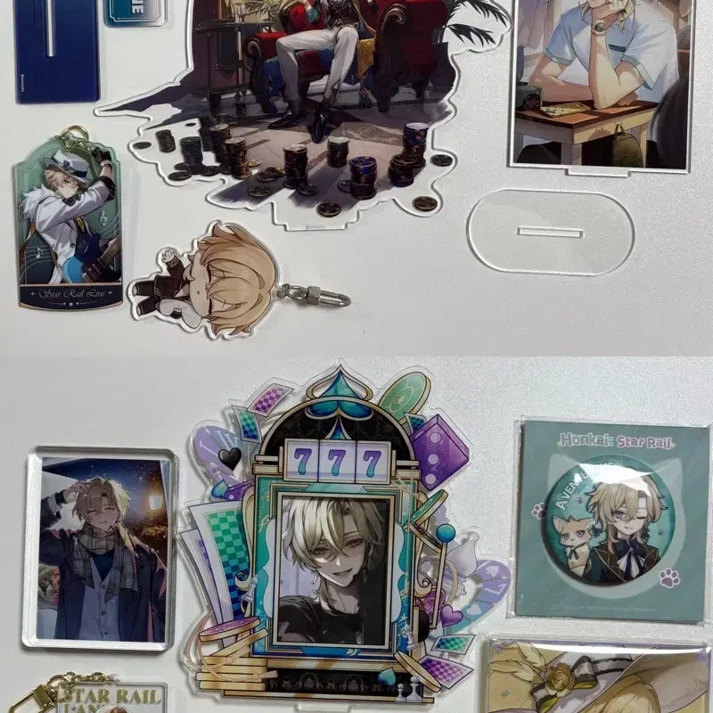 [BUNJANG] Honkai Star Rail Aventurine Acrylic Stand Bundle Set / 붕괴 스타레일 어벤츄린 굿즈 아크릴스탠드 일괄 양도 판매