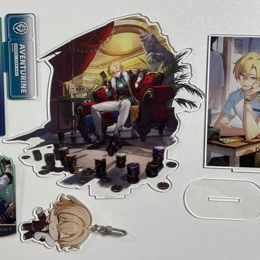 [BUNJANG] Honkai Star Rail Aventurine Acrylic Stand Bundle Set / 붕괴 스타레일 어벤츄린 굿즈 아크릴스탠드 일괄 양도 판매