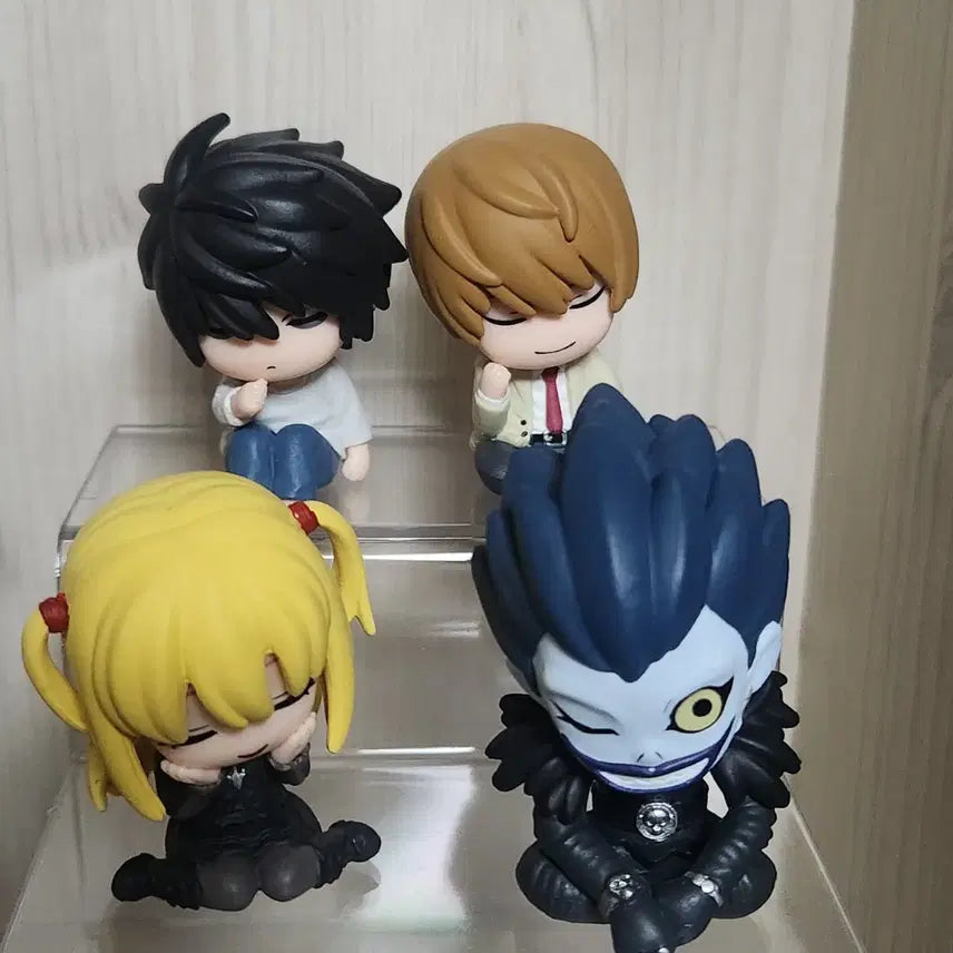 [BUNJANG] Death Note Shoulder Bump 4-Figure Set (Unsealed) / 데스노트 어깨쿵 4종 세트(개봉)