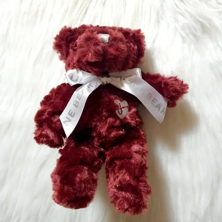 [BUNJANG] JoAn Teddy Bear Magenta Bear Wine Color / 제주도 신화월드 조안 테디베어 곰돌이 인형 와인색