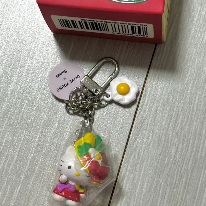 [BUNJANG] Hello Kitty Jeonju Bibimbap Keyring / 올리브영 헬로키티 지역 키링 키티 전주 비빔밥