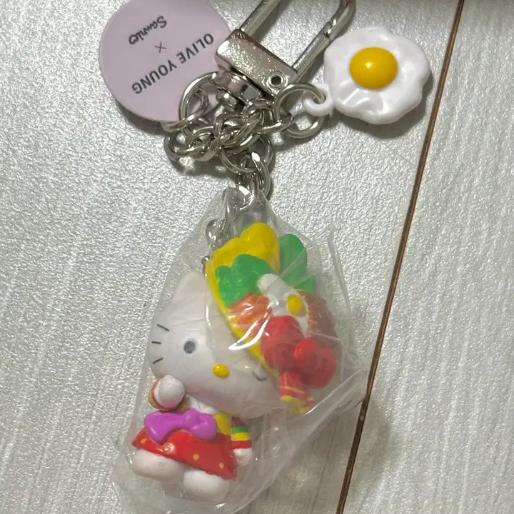 [BUNJANG] Hello Kitty Jeonju Bibimbap Keyring / 올리브영 헬로키티 지역 키링 키티 전주 비빔밥