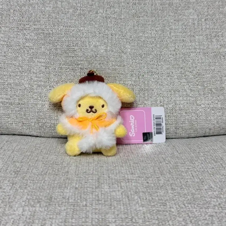 [BUNJANG] Sanrio Pompompurin Cape 8cm Keyring Doll / 정품 산리오 폼폼푸린 망토 8cm 키링 인형
