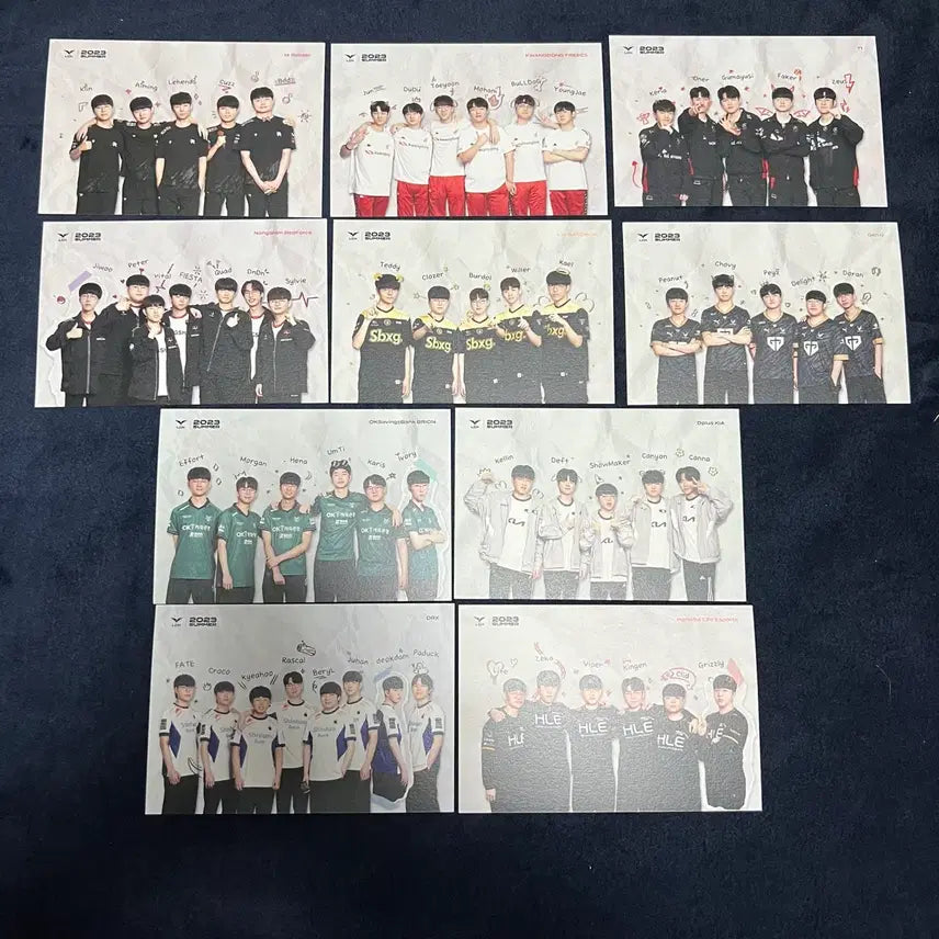 [BUNJANG] 2023 LCK Summer Postcard Set - Bundle / [일괄] 2023 LCK 서머 엽서 세트
