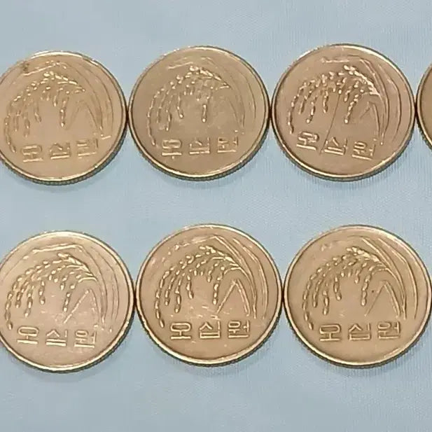 [BUNJANG] 1989 50 Won Coin Bundle Set (10 pieces) / 1989년 50원 동전 10개일괄