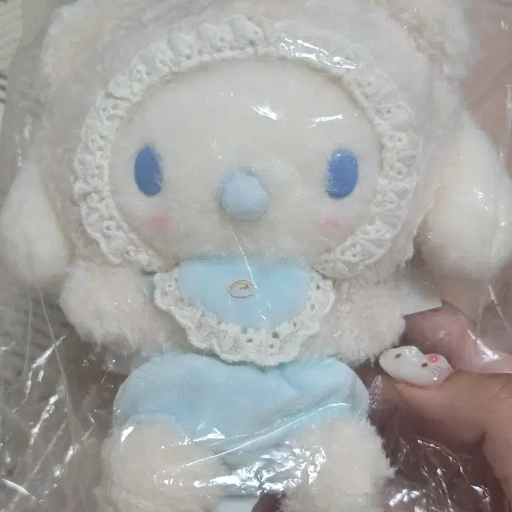[BUNJANG] Sanrio Cinnamoroll Latte Kuma Mascot Plush / [미사용 정품] 시나모롤 라떼쿠마 마스코트 인형