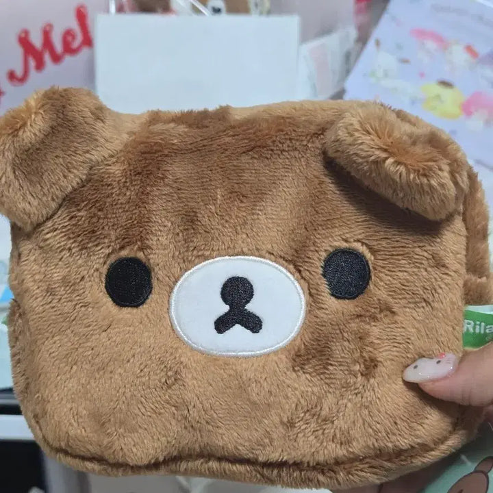[BUNJANG] Rilakkuma Plush Coin Purse Pass Case Multi Pouch (Koguma) / 리락쿠마 인형 지갑 패스 케이스 멀티 파우치(코구마)