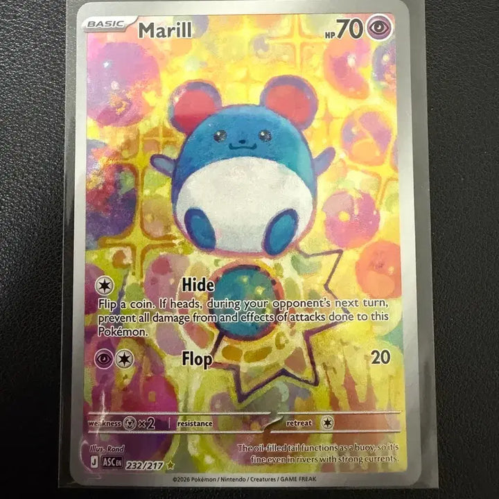 [BUNJANG] Pokemon Marill IR English Version / 포켓몬카드 마릴 ir 영판