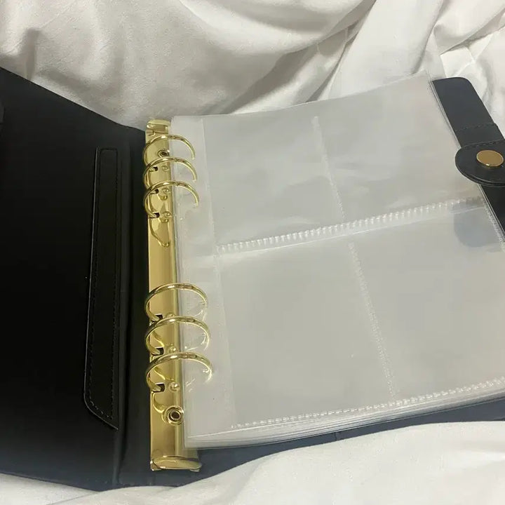 [BUNJANG] minuit Macaron Black A5 Photocard Binder with Inserts / 미뉴잇 마카롱 블랙 A5 포토카드 바인더 다이어리 속지