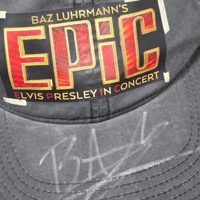 [BUNJANG] Elvis Presley Epic Concert Baz Luhrmann Signed Ball Cap / 엘비스 프레슬리 에픽 콘서트 바즈 루어만 싸인 볼캡