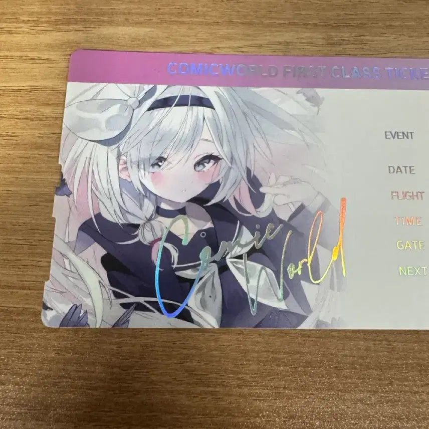 [BUNJANG] Blue Archive Prana Hologram Ticket Comiket World / 블루 아카이브 프라나 홀로그램 티켓 코믹월드
