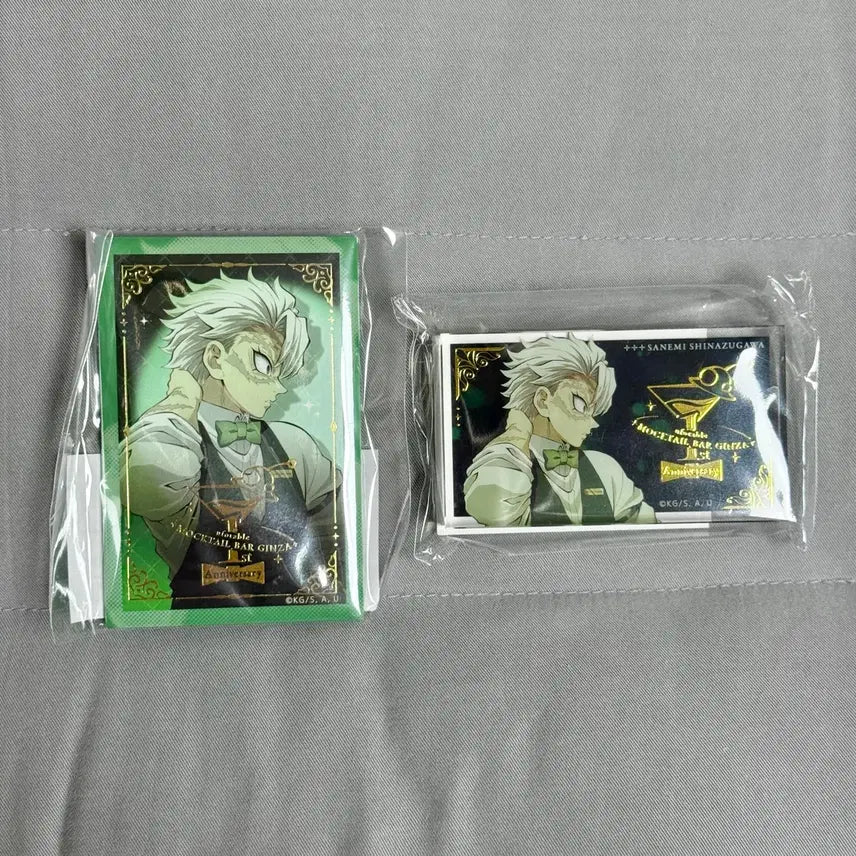 [BUNJANG] Demon Slayer 1st Anniversary Acrylic Block &amp; Pin Set - Sanemi / 일괄)귀멸의칼날 목테일 긴자바 1주년 아크릴 블럭 사네미 뱃지