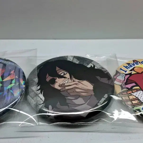 [BUNJANG] My Hero Academia Character 3종 Can Badges Bundle Set / 나히아 캔뱃지 3종 일괄