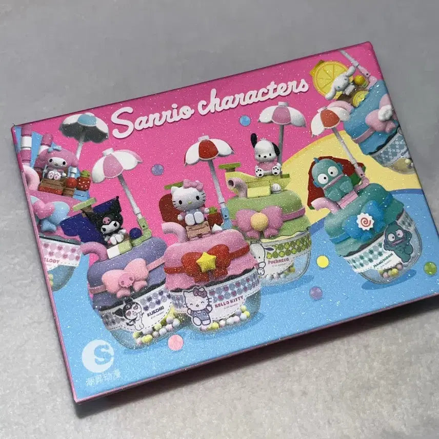 [BUNJANG] Sanrio Character Jam Jam Block Parasol Figure Kitty (Sealed) / (미개봉)산리오 캐릭터 잼잼블럭 파라솔 피규어 키티