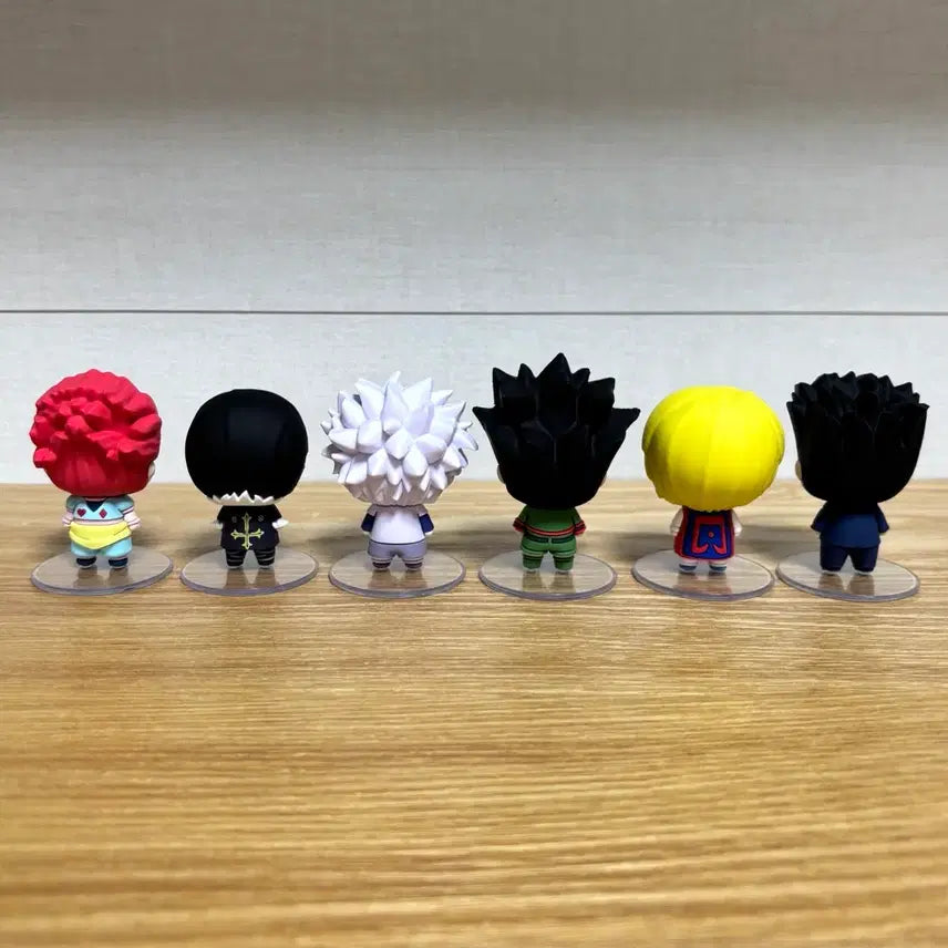 [BUNJANG] Hunter x Hunter Choco Ring Mini Figure 6-Piece Full Set / 일괄) 헌터X헌터 쵸코링 미니 피규어 6개 풀세트