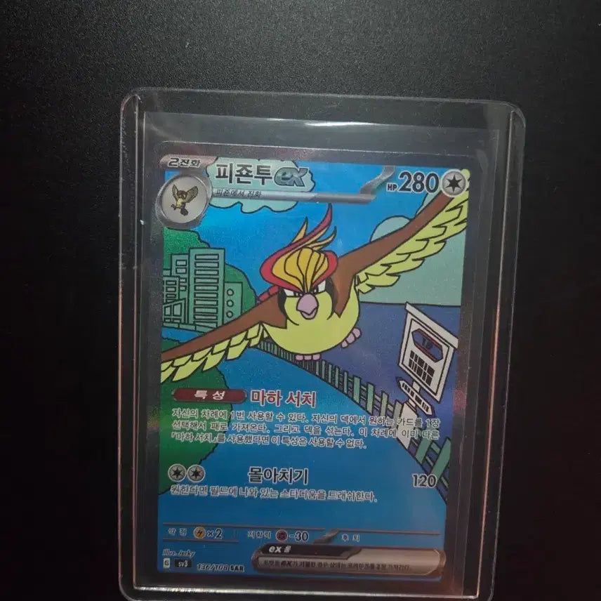 [BUNJANG] Pokemon Card - Pidgeot ex 136/108 / [한판 SAR] 피죤투 ex 136/108 / 흑염의 지배자