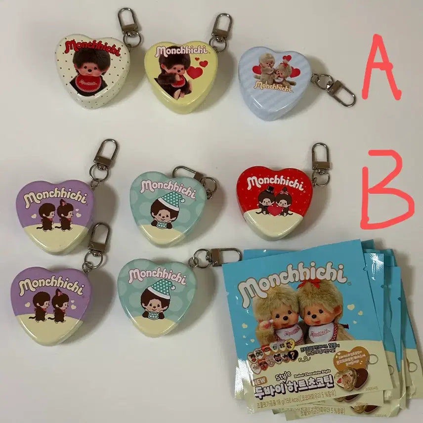 [BUNJANG] Monchhichi Dubai Heart Choco Tin Series 2 Tin Case / 몬치치 두바이 하트초코틴 2탄 틴케이스