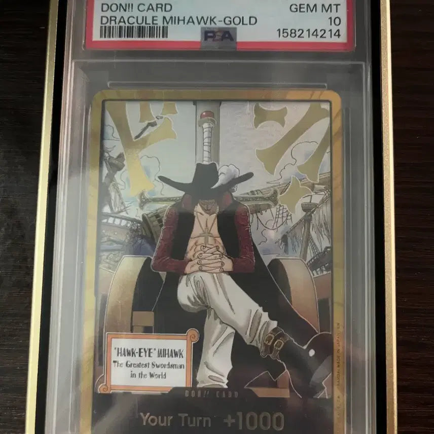 [BUNJANG] Dracule Mihawk Gold DON Card PSA 10 / 미호크 골드 던카드 psa10
