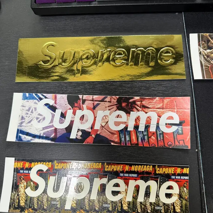 [BUNJANG] Supreme Box Logo Sticker Crown Gift Set / 슈프림 박스로고 스티커 왕관 기프트