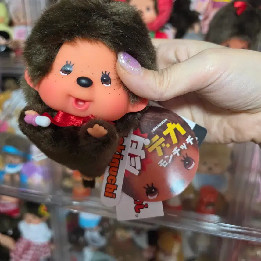 [BUNJANG] Monchhichi Big Head Flying Keychain Set (2 pcs) / 몬치치 키링 2개 세트