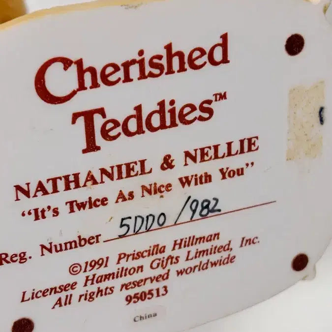 [BUNJANG] Cherished Teddies Figurine Teddy Bear Interior Decor / 체리쉬드 테디즈 피겨린 빈티지소품 테디베어 곰돌이 장식 인테리어