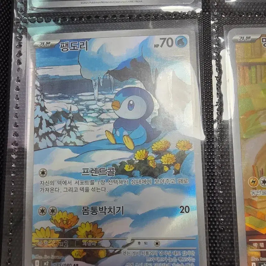 [BUNJANG] Pokemon Card Squirtle 085/080 AR m2 / 포켓몬카드 팽도리 085/080 AR m2