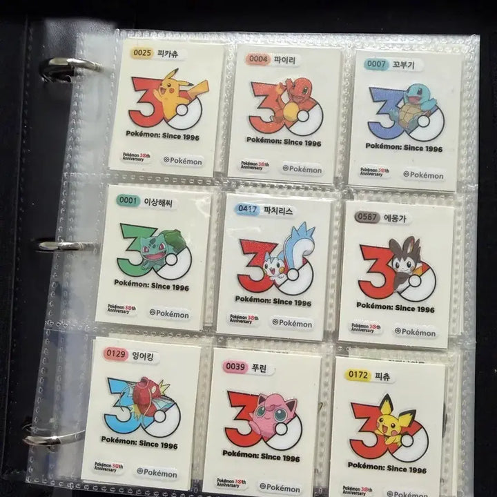 [BUNJANG] Pokemon 30th Anniversary Stickers Complete Set + Logo Set / 포켓몬 30주년 띠뿌씰 아트웍 전종 + 30주년로고 18종 등