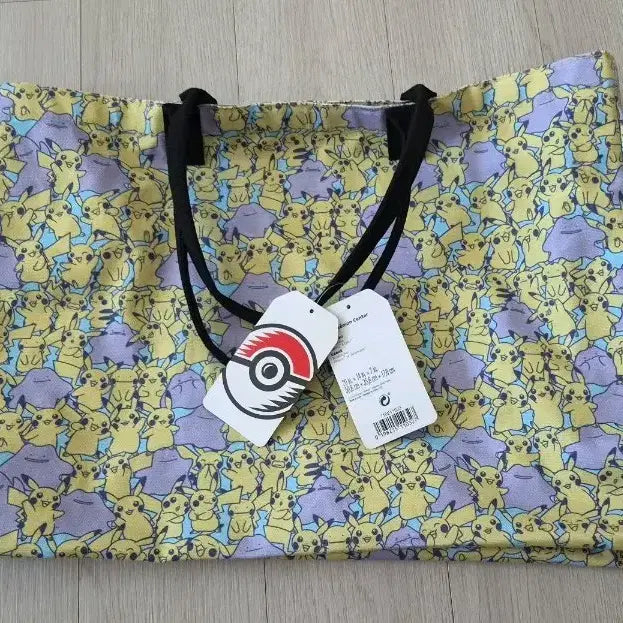 [BUNJANG] Pokemon Center Pikachu &amp; Ditto Canvas Tote &amp; Shoulder Bag / 포켓몬센터 오리지널 피카츄 &amp; 메타몽 캔버스 토트&amp;숄더백