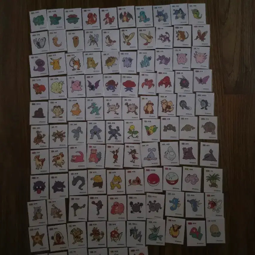 [BUNJANG] Pokemon Stickers Bundle - 200 pcs (Gen 1 &amp; Gen 2) / 포켓몬 띠부씰 1세대 106장 2세대 94장 총 200장 일괄판매합니다