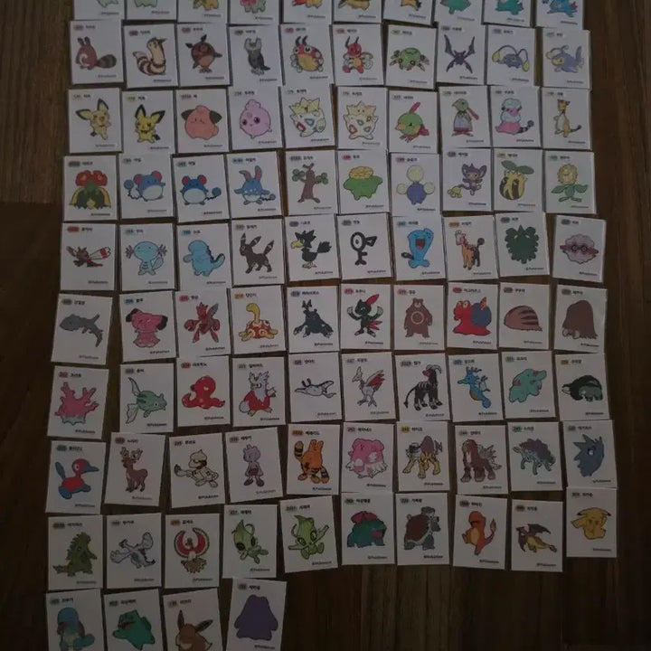 [BUNJANG] Pokemon Stickers Bundle - 200 pcs (Gen 1 &amp; Gen 2) / 포켓몬 띠부씰 1세대 106장 2세대 94장 총 200장 일괄판매합니다