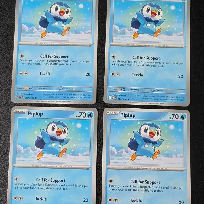 [BUNJANG] Pokemon Card North America Piplup / 포켓몬 카드 북미 팽도리