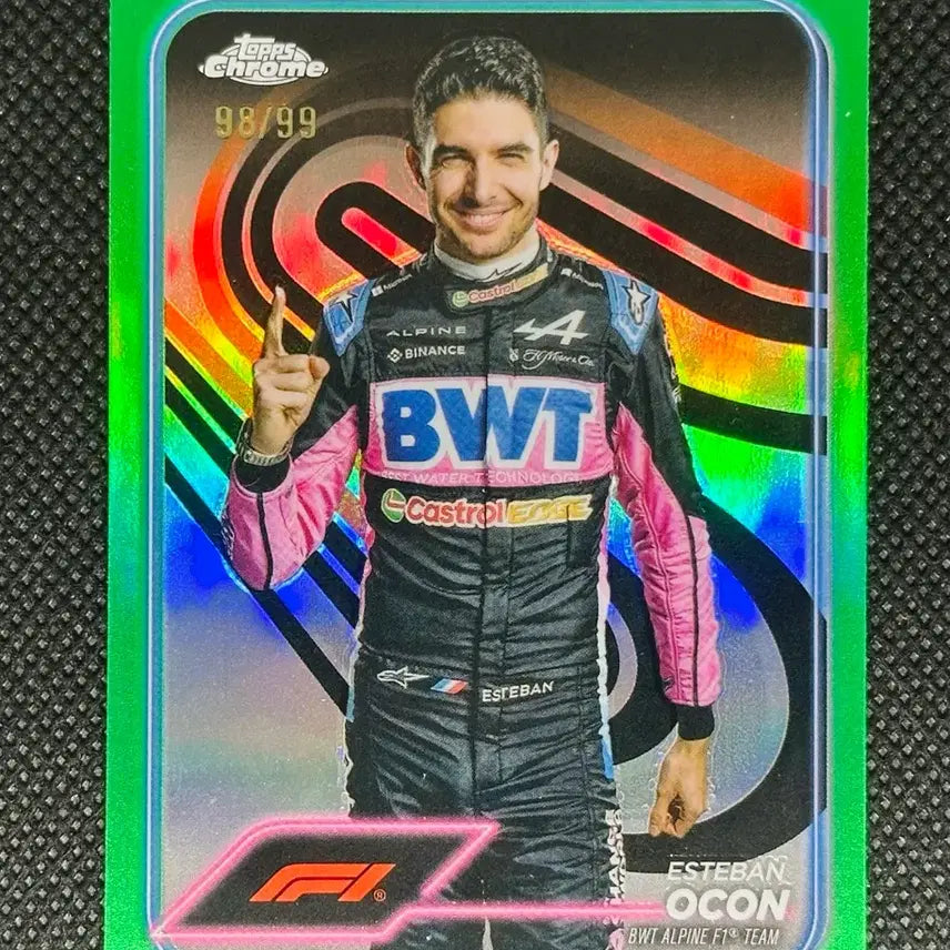 [BUNJANG] 2024 Topps Chrome F1 Esteban Ocon 99 Limited Edition Card / 2024 탑스 크롬 F1 에스테반 오콘 99한정 카드