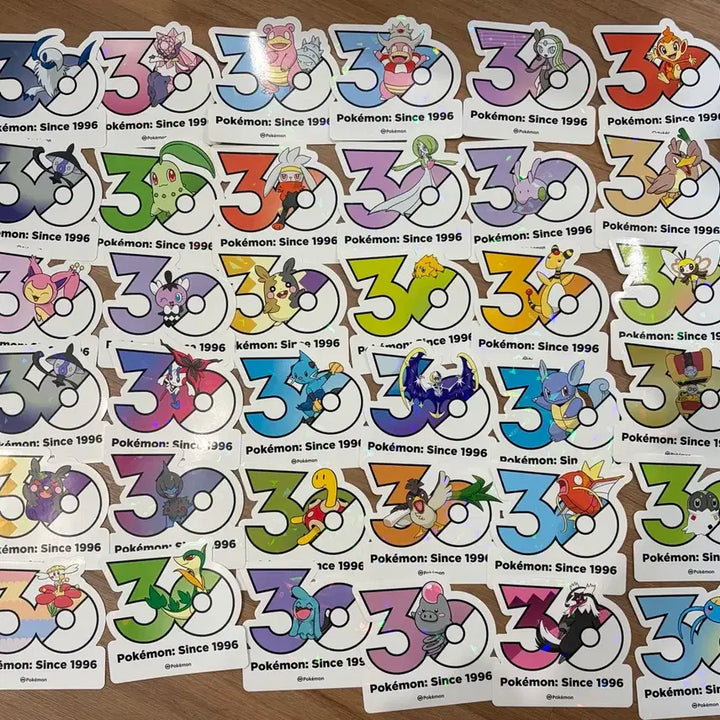 [BUNJANG] Pokemon 30th Anniversary Logo Sticker / 포켓몬 30주년 로고 스티커 양도 교환