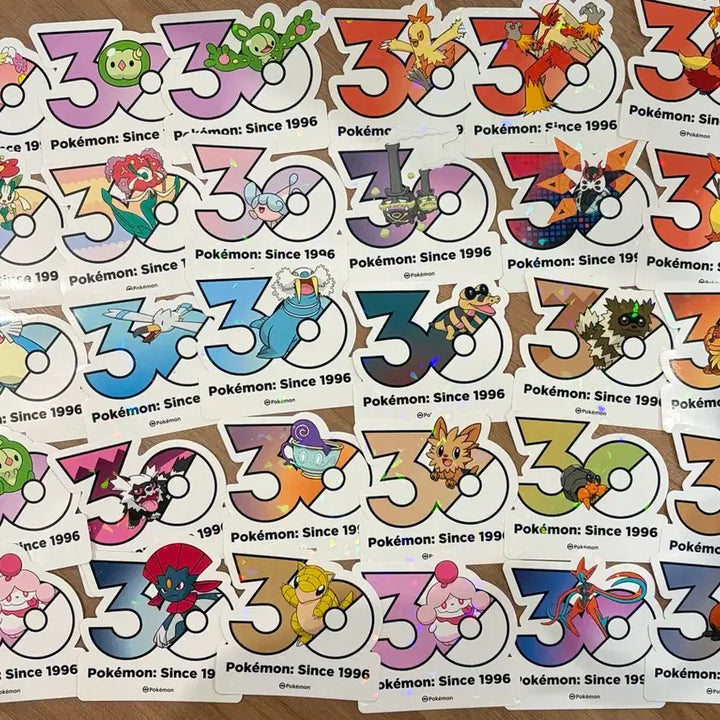 [BUNJANG] Pokemon 30th Anniversary Logo Sticker / 포켓몬 30주년 로고 스티커 양도 교환