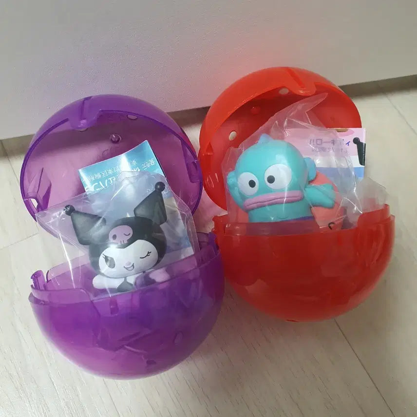 [BUNJANG] Sanrio Characters Swimming Pool Figure Gacha Bundle Set (Kuromi + Hangyodon) / 산리오 캐릭터즈 다함께 수영장 피규어 가챠